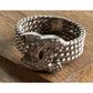 Sterling Silver CC Ring 925 CZ Pave Interlocking Ring Size 6