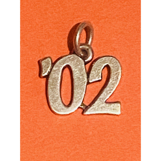 James Avery Retired Sterling Silver ‘02 Year Charm Pre-Owned