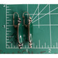 Vintage Sterling Silver Green Stone Bar Dangle 925 Earrings Boho Southwestern