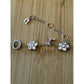 Vintage 2004 Christian Dior Girly Crystal DIOR Flower Bracelet Galliano 6.5 - 8”