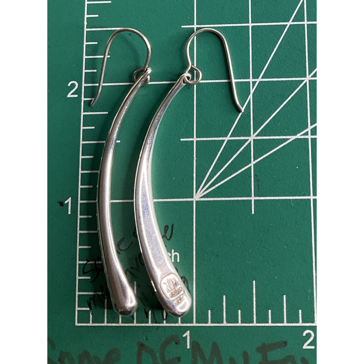 Vintage Robert Lee Morris RLM Studio Sterling Silver Dangle Drop Earrings 10g