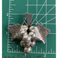 Vintage Taxco Mexico TO-102 Sterling Silver Grape Cluster Brooch Pendant