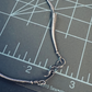 Native American Sterling Lapis Lazuli Pendant Three Liquid Strand Necklace 17”