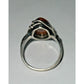 Vintage 925 Sterling Silver Baltic Amber Ring – Size 7 – Marquise Cabochon 4g
