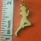 Preowned James Avery Retired Rare HTF 14k Gold Runner Charm