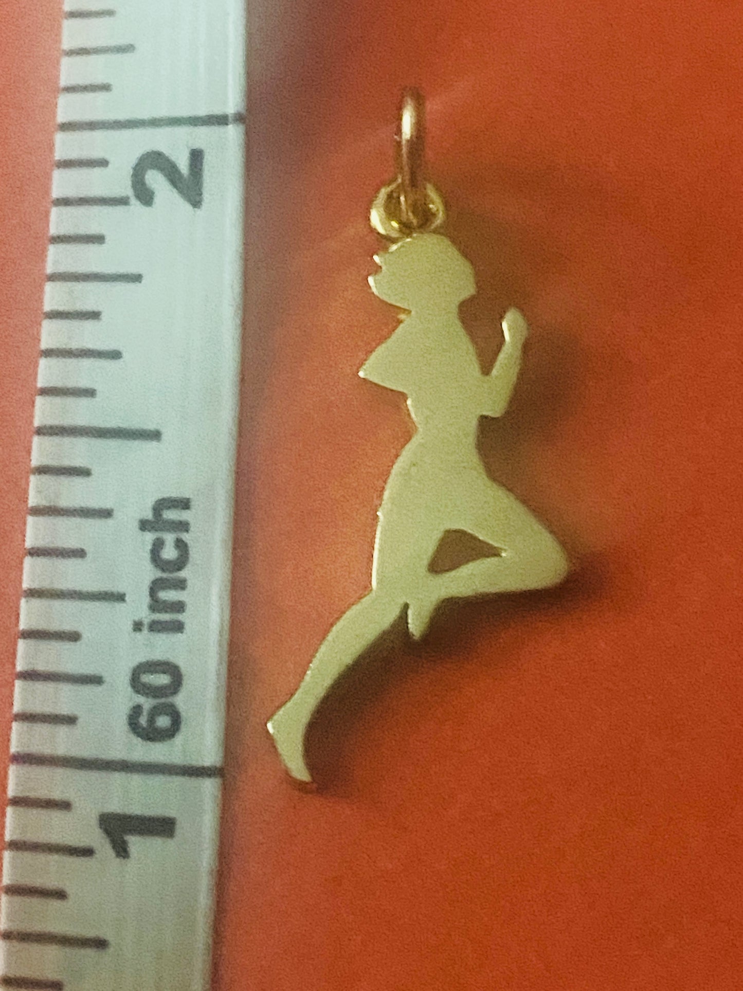 Preowned James Avery Retired Rare HTF 14k Gold Runner Charm