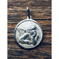 Vintage SU 925 Sterling Silver Italy Raphael Cherub Angel Medal Charm / Pendant