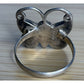 Vintage Sterling Silver Crushed Turquoise Native American Butterfly Ring Sz 5.5