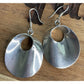 Vintage Taxco Sterling Silver Modernist Round Dangle Earrings TM-82 Taxco