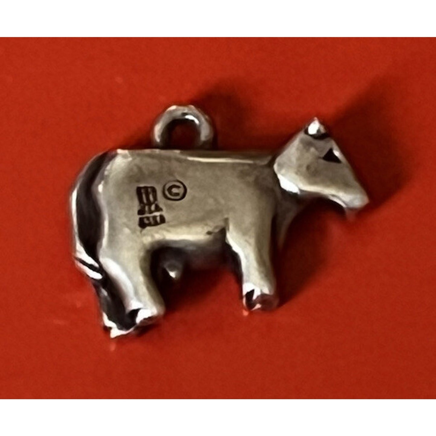 James Avery Retired Sterling Silver 3D Cow Charm Pre-Owned