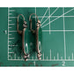 Vintage Sterling Silver Green Stone Bar Dangle 925 Earrings Boho Southwestern