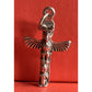 Vintage Sterling Silver Totem Pole Thunderbird Charm