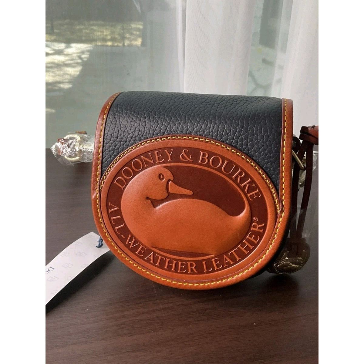 Vintage BNWT All Weather Leather Dooney & Bourke Duck Crossbody Bag Purse