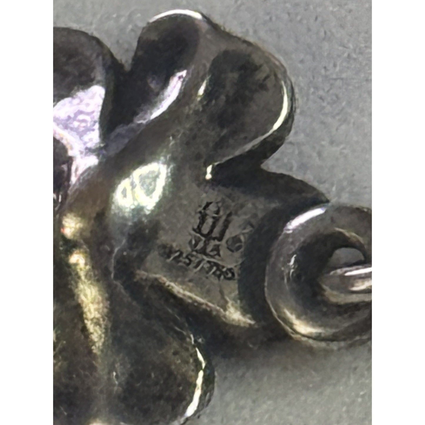 Pre owned James Avery Retired 18k Gold and Sterling Silver April Flower Bracelet Size 7.5”