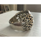 Sterling Silver Woven Vine Ring 925 Wide Band Openwork Celtic Style Size 8.5