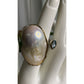 Baroque Pearl & Blue Topaz “Toi et Moi” Sterling Silver Statement Ring Size 5