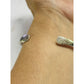 Pre owned James Avery Retired Silver Forged Hammered Cuff Bracelet M In JA Box & Pouch