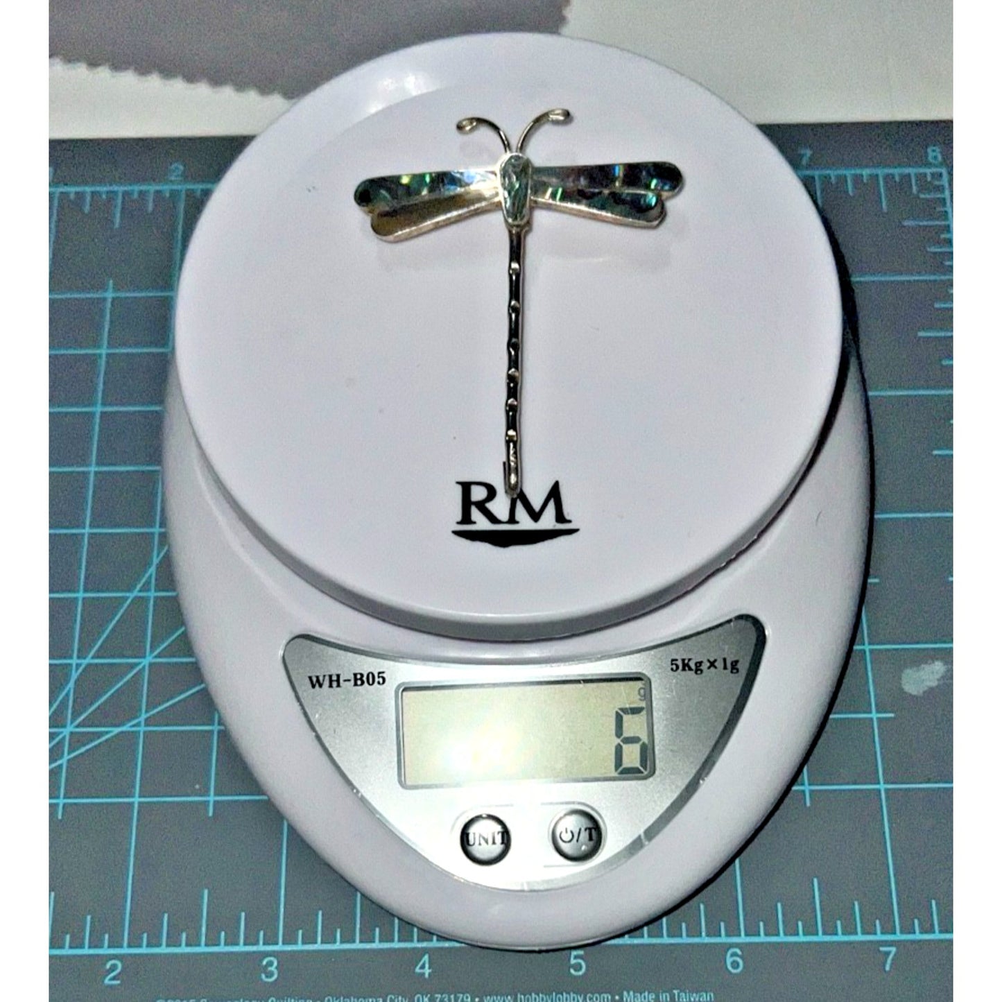 VINTAGE TAXCO TR-18 Dragonfly Abalone STERLING Silver 925 Pin/ Brooch 2.75” Tall