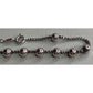 Italy 925 Sterling Silver Beaded Ball Box Chain Bracelet 7.5" 6g