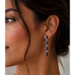 SJM Sterling Silver London Blue Topaz Dangle Drop Earrings White Accent Stones