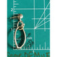 Michael Dawkins 925 Sterling Silver & 14K Gold Accent Oval Link Dangle Earrings