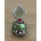 Brand New Brighton Enameled Merry Christmas Tree Opens Up Santa Charm Or Pendant