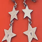 Preowned James Avery Retired RARE HARD TO FIND Silver Star Dangle Post Earrings