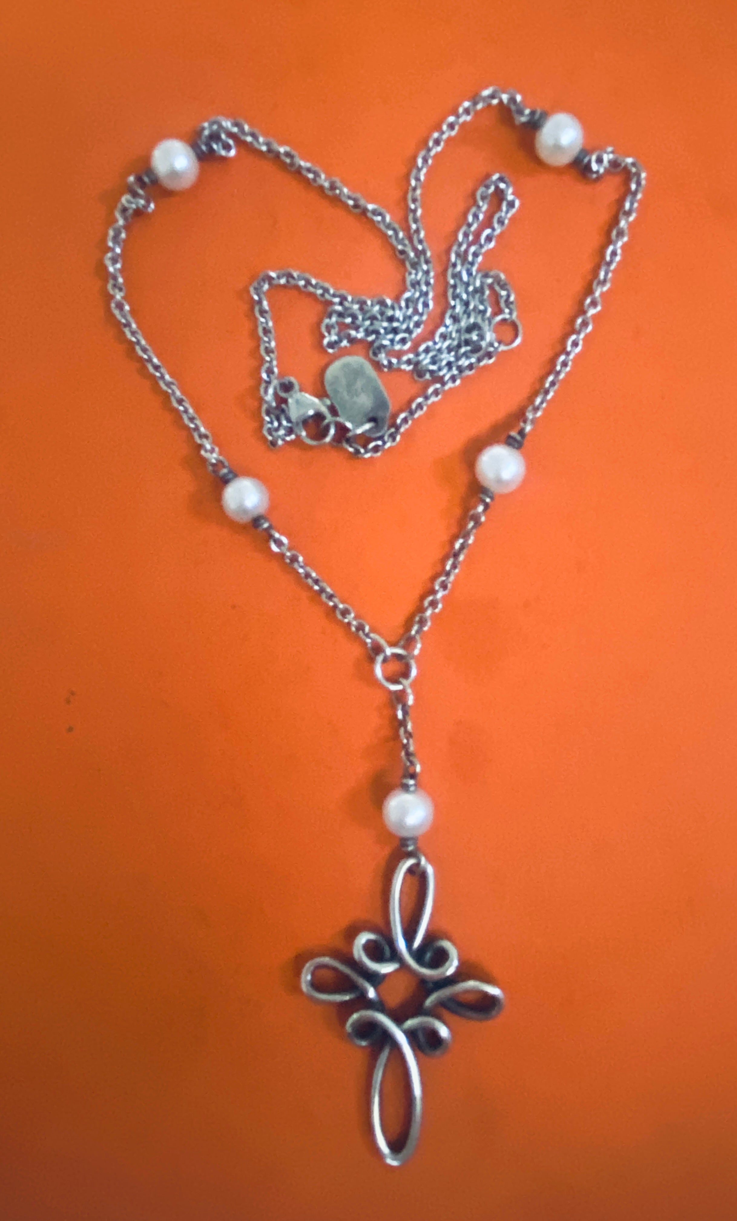 James avery pearl on sale necklace