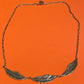 Preowned James Avery Retired HTF Large Silver 3 Feather Statement Necklace 19"