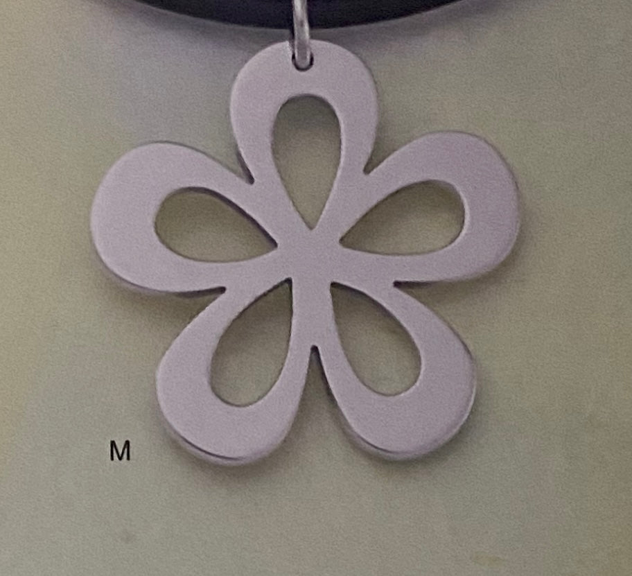 Preowned James Avery Retired Silver Large Flower Pendant