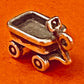 Preowned James Avery Retired Hard to Find Silver Wagon  Radio Flyer Charm