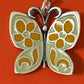 Preowned James Avery Retired Hard to Find Yellow Enameled Butterfly Pendant