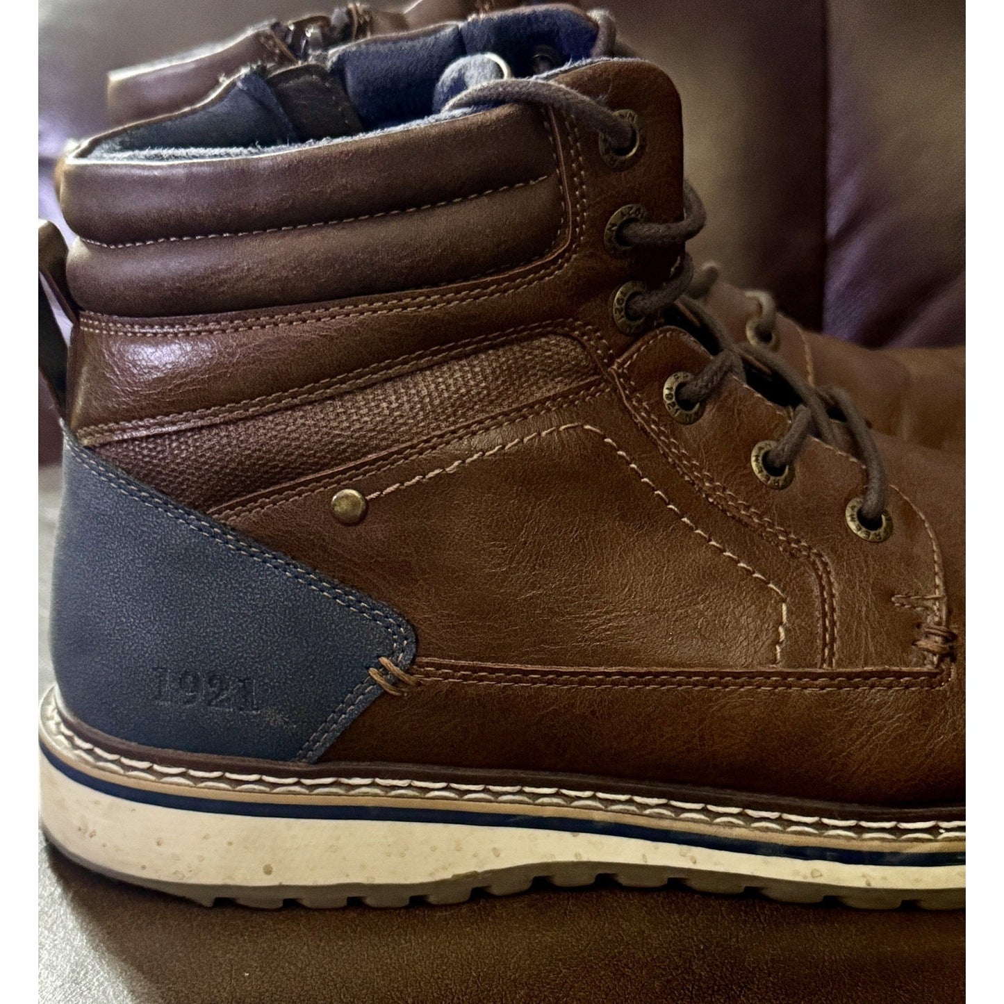 Men's FREEMAN Brown BECKETT 1921 Chukka Casual / Dress Ankle Boots SZ 10 Zip