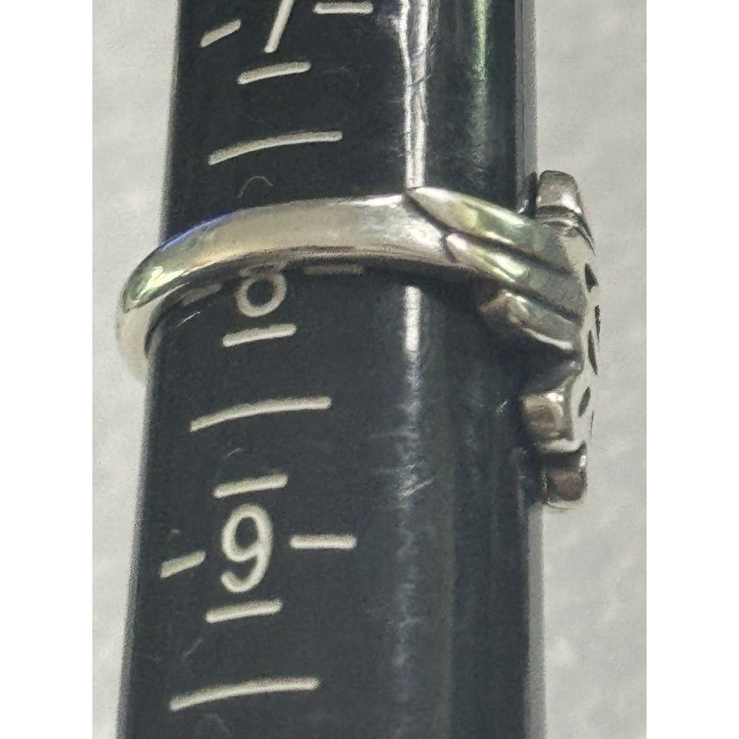 Pre owned HTF James Avery Retired Sterling Silver RAIN DOVE Thunderbird Ring Size 8 MINT