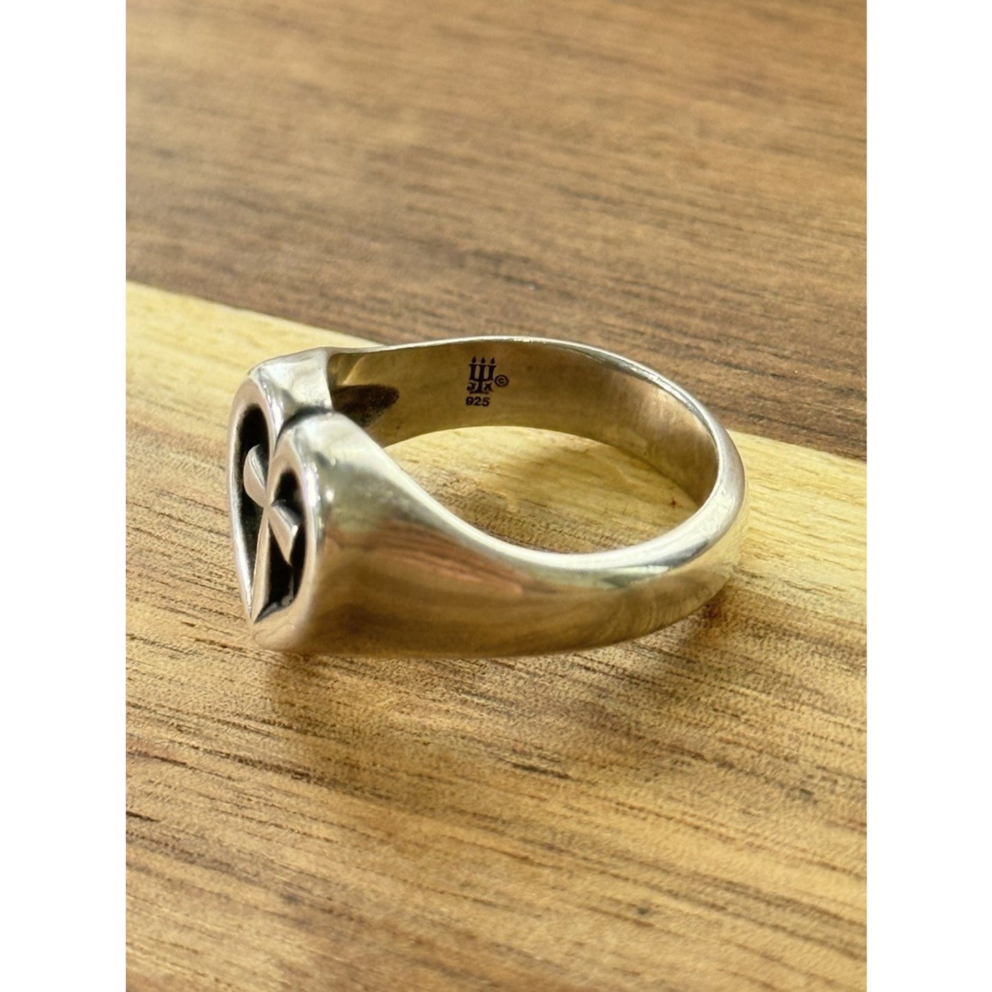 James Avery Retired Sterling Silver Eternal Love Ring Size 8