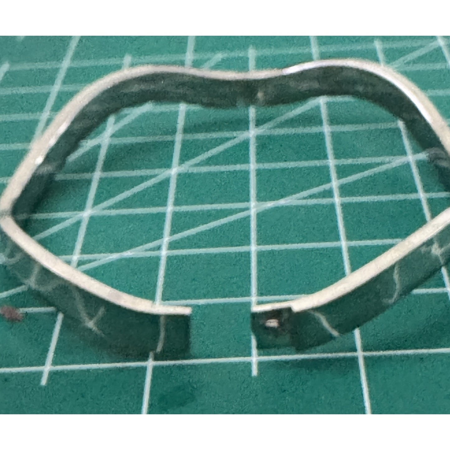 Vintage 925 Sterling Silver Modernist Mid Cen Wave Hinged Bangle Bracelet 26.2g