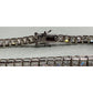 Sterling Silver Cubic Zirconia 7.25 Inch Box Chain Tennis Bracelet