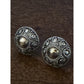 Sterling Silver Dome Stud Beaded Granulation Artisan Bali Style 925 Earrings