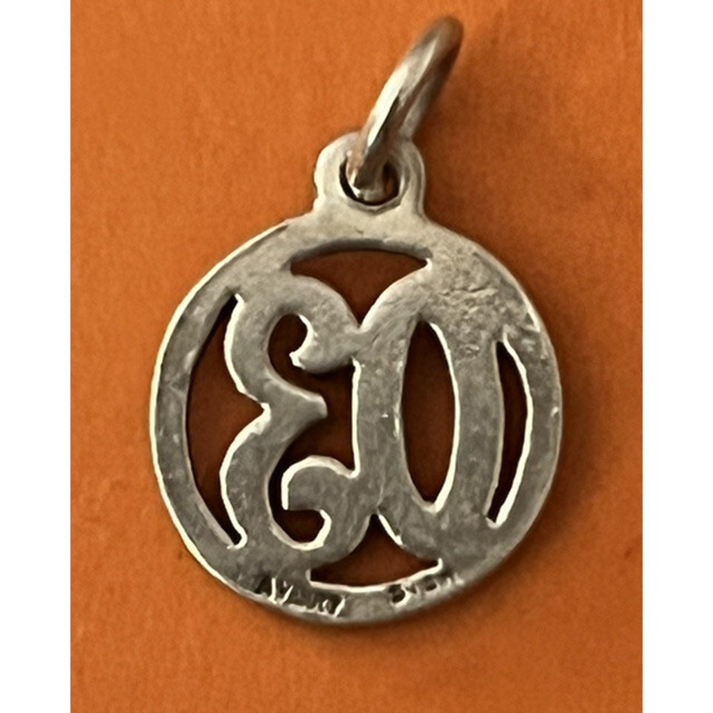 James Avery Retired Sterling Silver ‘03 In Circle Charm Pre-Owned