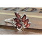 IBBC Sterling Silver Leaf Vine Wrap Ring 925 Marcasite Style Bypass Ring Size 7