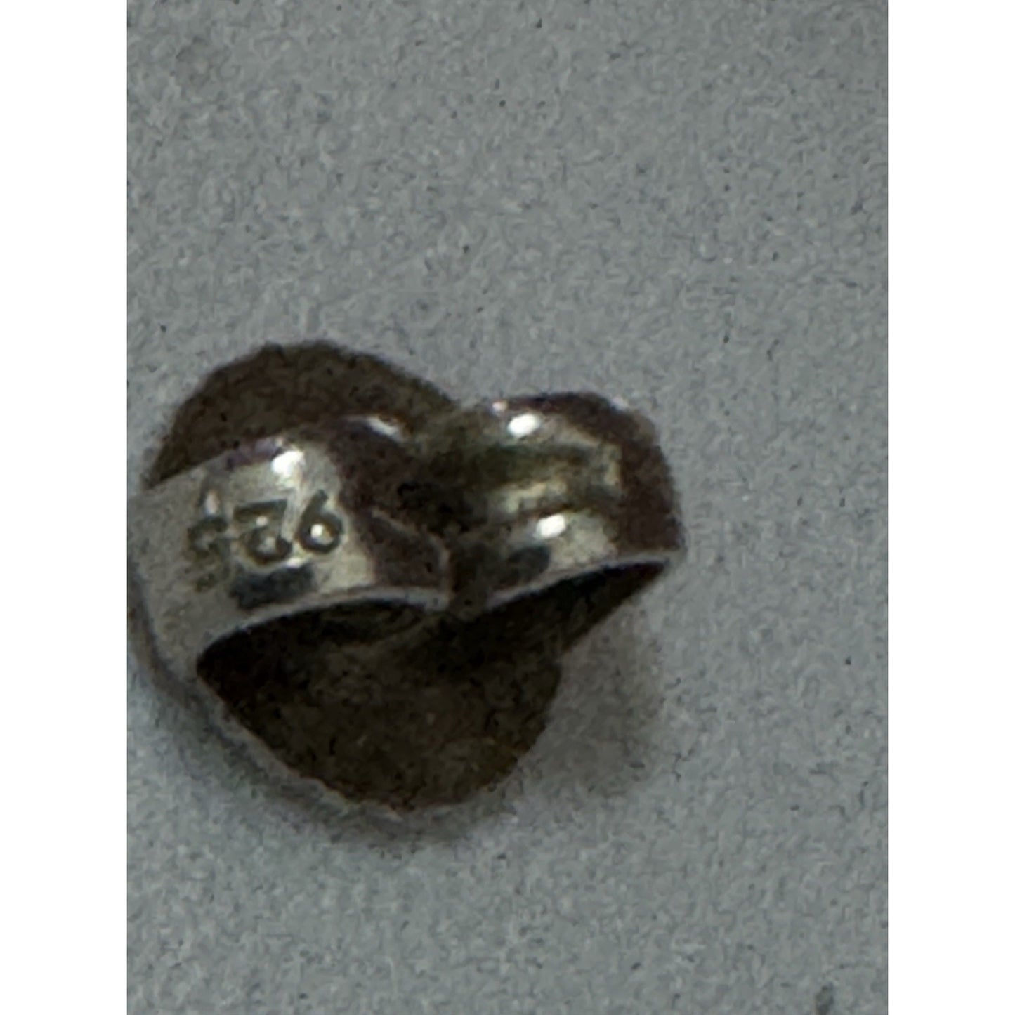 Vintage Tiffany & Co. Elsa Peretti Sterling Silver Open Heart Stud Earrings 925