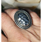 Vintage Premier Designs Hammered Oval Silver Tone Statement Ring Size 8.5 15grms