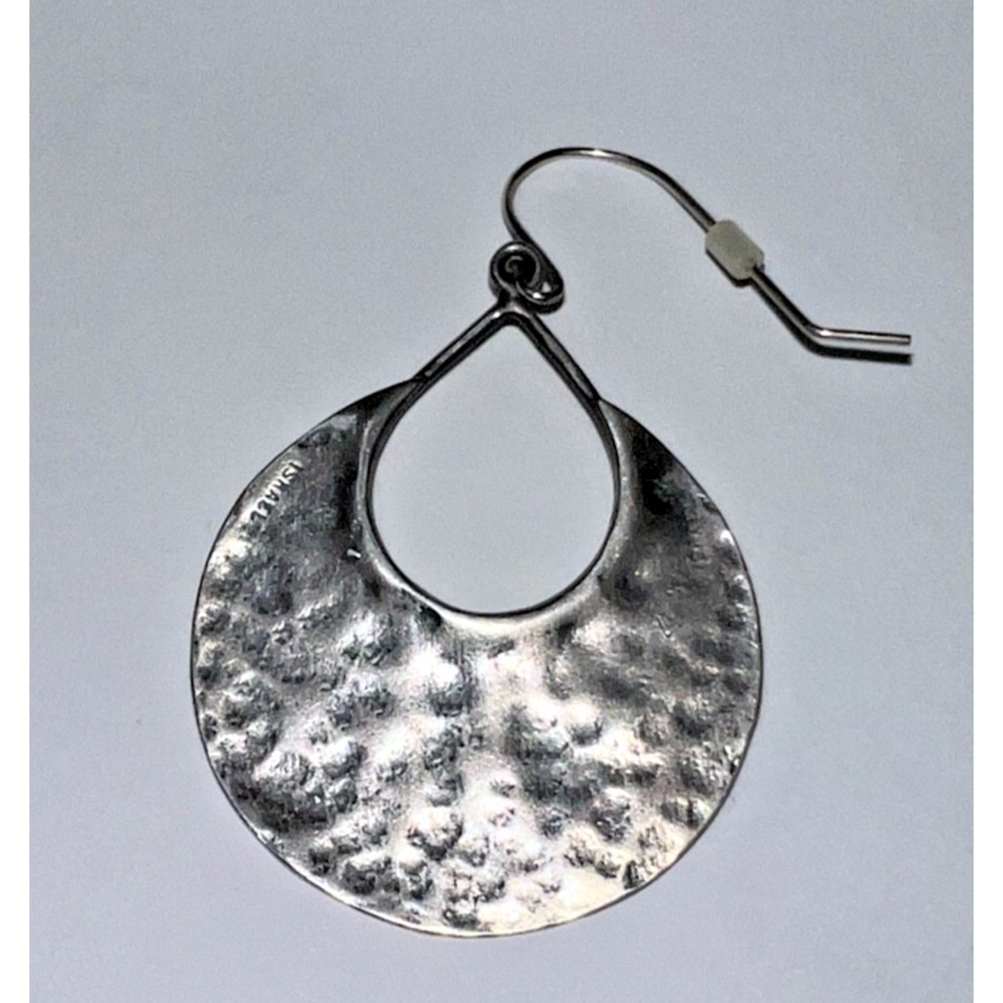 Silpada 925 Sterling Silver Hammered Dangle Crescent Earrings