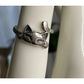 Vintage Sterling Silver Cat Ring 925 Sleeping Kitty Ring Size 4.5 Animal Jewelry