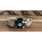 Vintage 925 Sterling Silver Blue Sapphire CZ 3 Stone Ring Sz 10.5