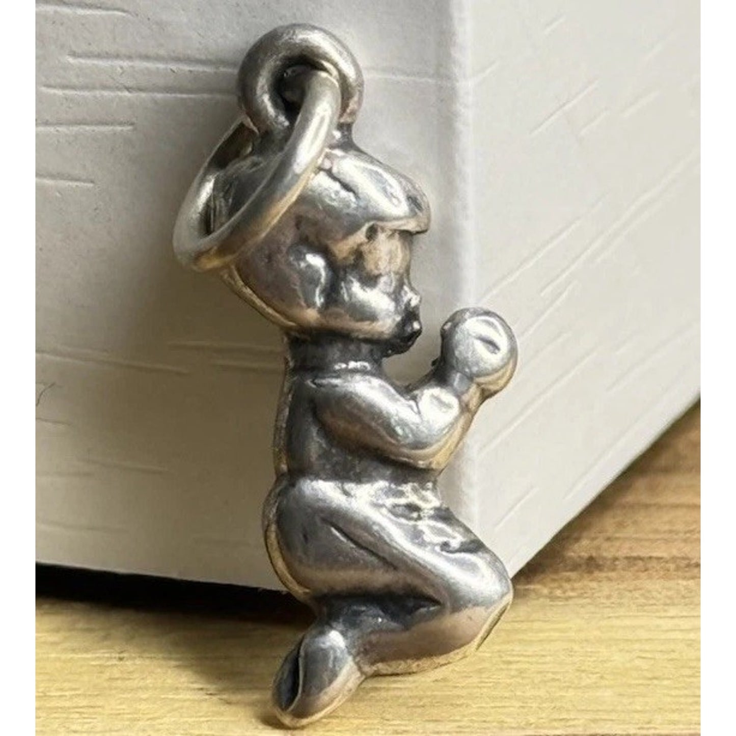 Vintage Sterling Silver 925 Little Boy Praying Charm