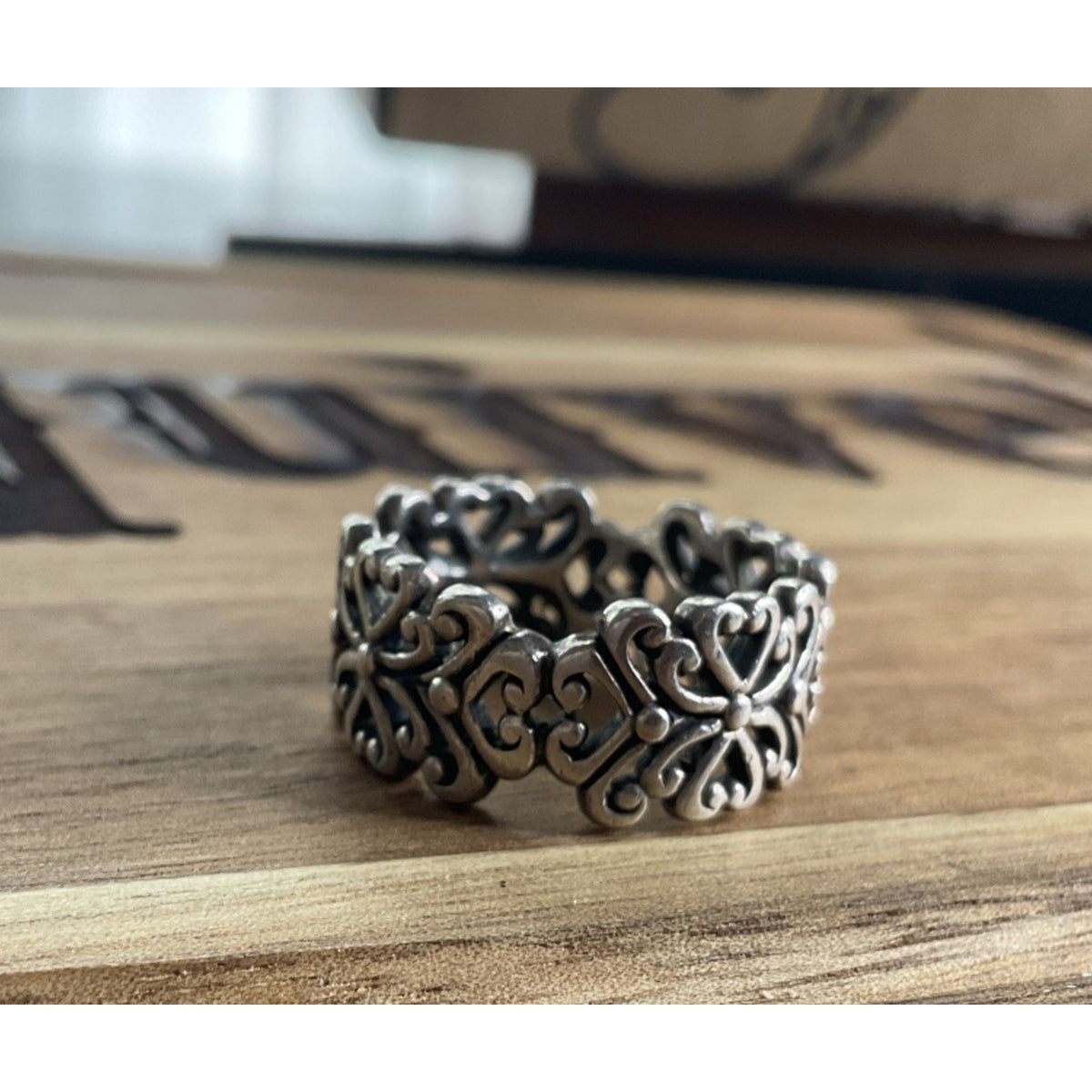 Sterling Silver 925 KA Ring Size 8.5 Vintage Band Signed KA Minimalist ...