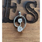 Sterling Silver CZ Cilcle Pendant