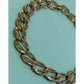 Vintage Erwin Pearl Gold Tone Chunky Chain Choker Statement Necklace 15"