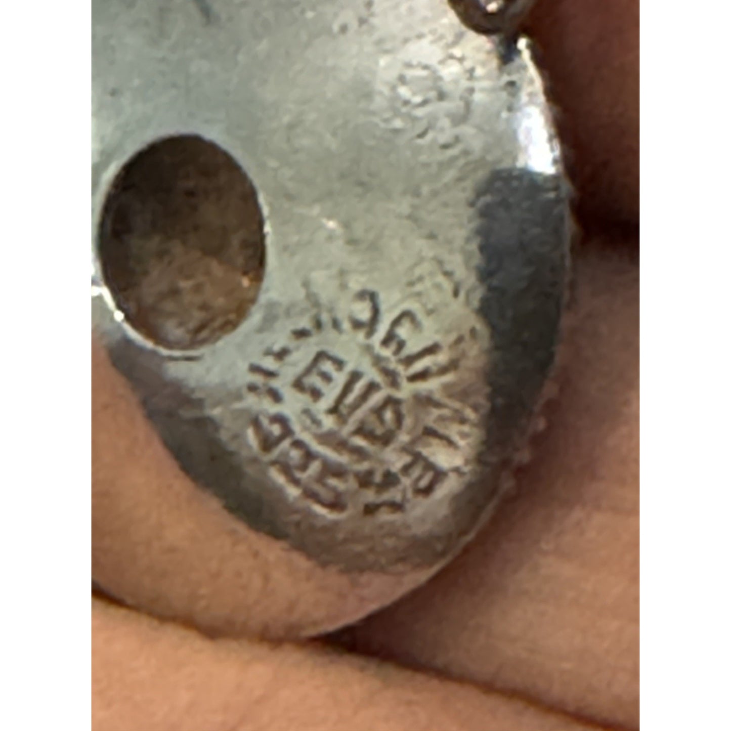 Vintage Mexico 925 Sterling Silver Sombrero Hat Charm Eagle Mark Floral Pendant